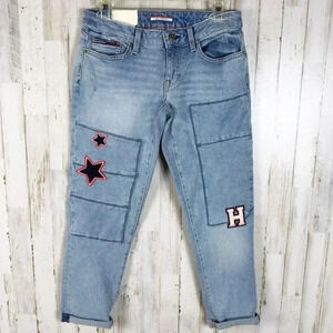 Tommy Hilfiger Boyfriend Cropped Jeans Crop 00 TH v6x